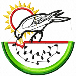 Watermelon Embroidery Design 8 Watermelon Embroidery Design 8